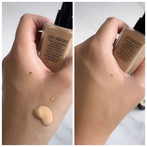 chanel les beiges healthy glow foundation hydration & longwear|Chanel Les Beiges reviews.